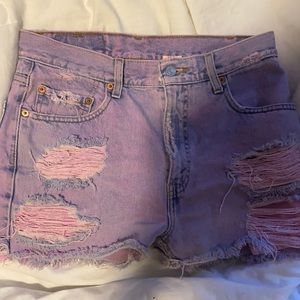 vintage 505 levi shorts